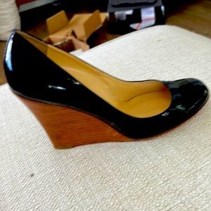 Christian Louboutin Patent leather wedge heels